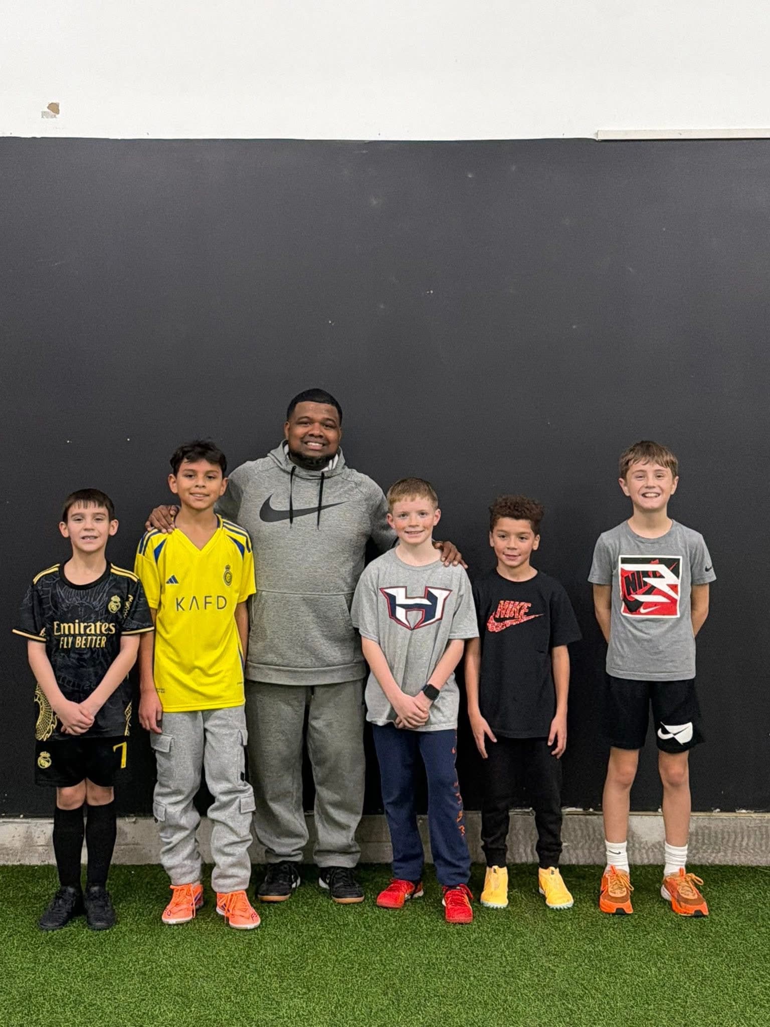 Boys group training session